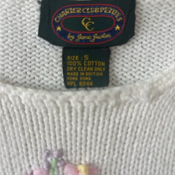 Vintage 80’s Floral Sweater Final Sale - Picture 5 of 6